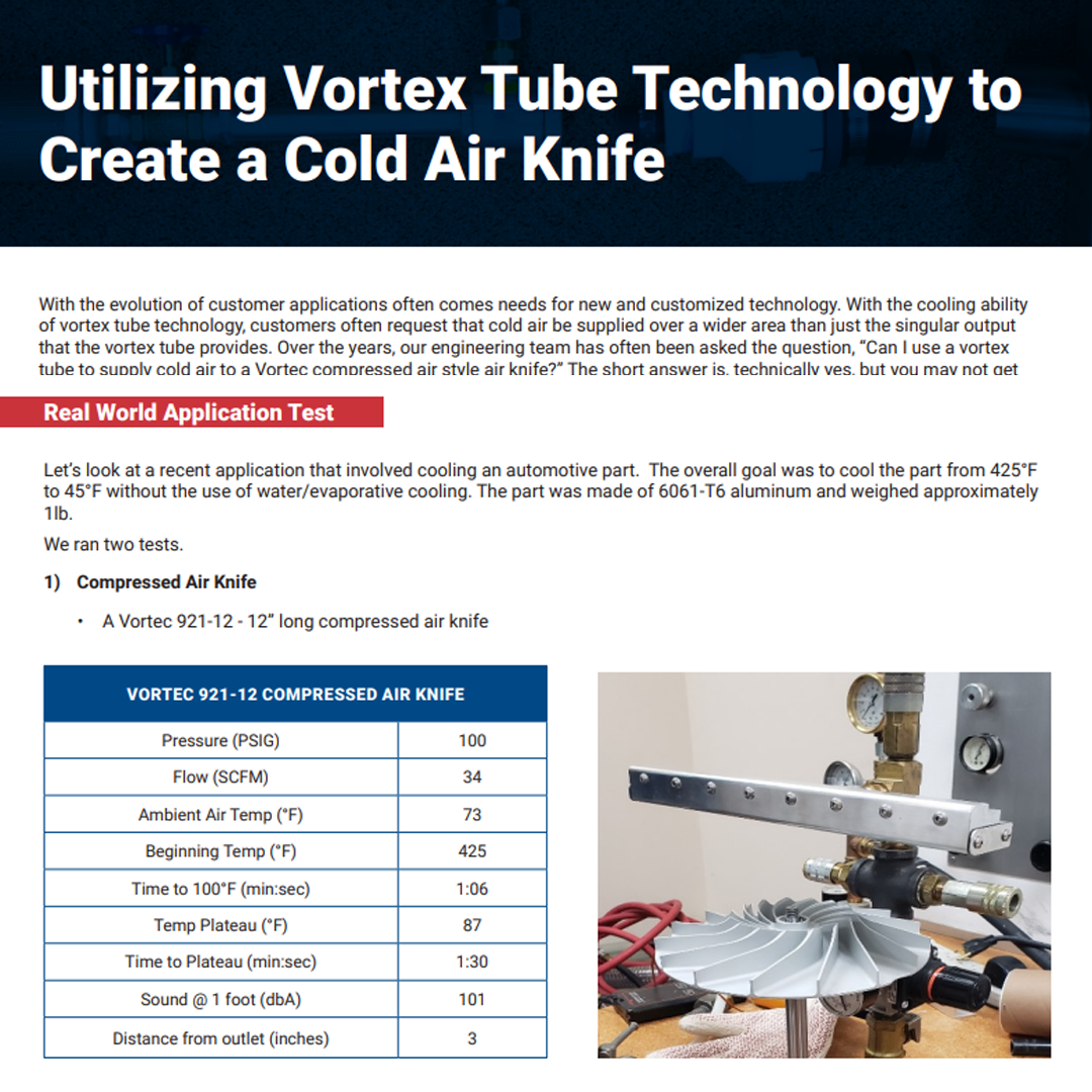 cold air knife information