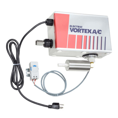 Electric Vortex A/C 900 BTU BSP 120VAC, Side Cord, No Filter
